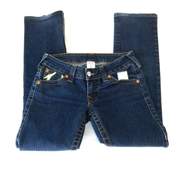 True Religion white abstract U horseshoe jeans - Picture 5 of 5